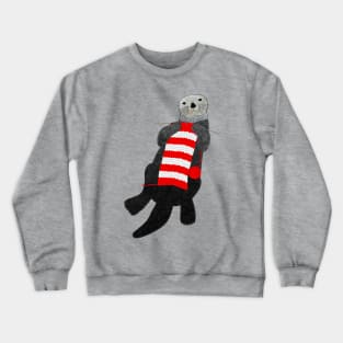 Knitting sea otter Crewneck Sweatshirt